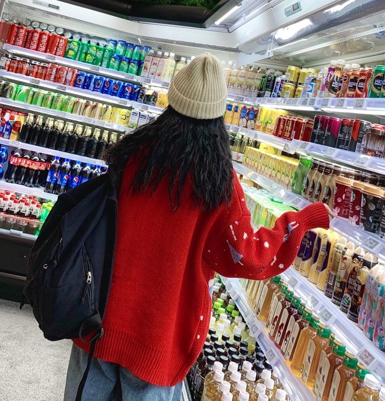 配半身裙子穿很仙的上衣洋气百搭外套小清新秋冬季装圣诞节毛衣女|msdalam kategori Butik wanita / wanita, sweater - dari Buy2taobao.com untuk memberikan perkhidmatan ejen Taobao profesional membeli