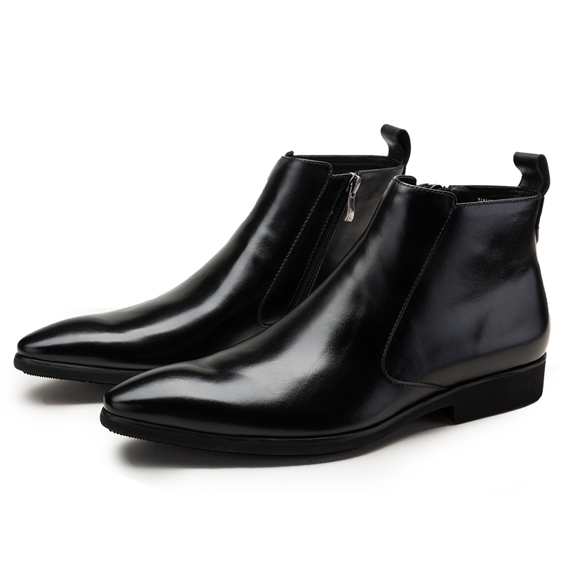 winter man Tip zipper business affairs Gaobang leather shoes Men's Shoes Boots England Riding boots Trend cowhide Bootiein the Men's Shoes, Boots category - from Buy2taobao.com to provide professional Taobao agent buy service