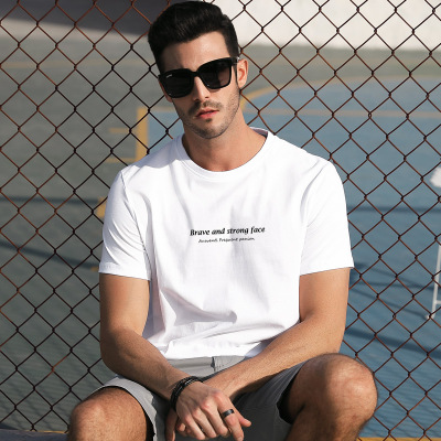 男士短袖t恤2019新款夏季纯棉男生潮牌潮流体恤半袖上衣百搭夏装