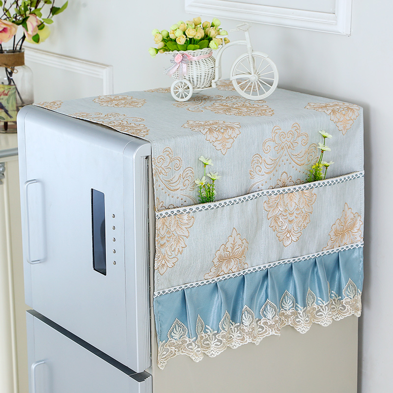 Fabric art Lace Refrigerator towel dustproof Refrigerator cover towel Countryside head-cover or veil for the bride at a wedding Refrigerator cover Single doorin the Storage consolidation , Household appliances dust , Dust the refrigerator category - from Buy2taobao.com to provide professional Taobao agent buy service