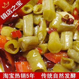 100%自然发酵 老坛泡豇豆 四川泡菜 炒泡豇豆/酸豆角 开胃下饭菜