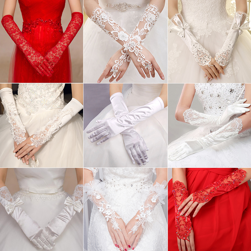 Long section of the bride marry Lace glove white gules Wedding dress Accessories high-grade have cash less than that is registered in the accounts Korean glovein the Accessories/Leather belt/Hat/Muffler , Wedding dress accessories , Wedding gloves category - from Buy2taobao.com to provide professional Taobao agent buy service