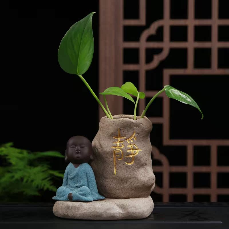 茶寵擺件陶瓷小花瓶花插花器皿辦公植物瓶水養裝飾瓶水培綠蘿植物在類目 家居飾品, 花瓶/花器/仿真花/仿真飾品, 花器/花瓶, 花瓶中 - 來自Buy2taobao.com提供專業的淘寶代購服務