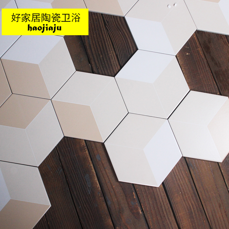 北欧拼色几何菱形立体六角砖200230 餐厅咖啡厅背景墙砖地板砖在类目 家装主材, 瓷砖, 仿古砖(包括文化石)中 - 来自Buy2taobao.com提供专业的淘宝代购服务