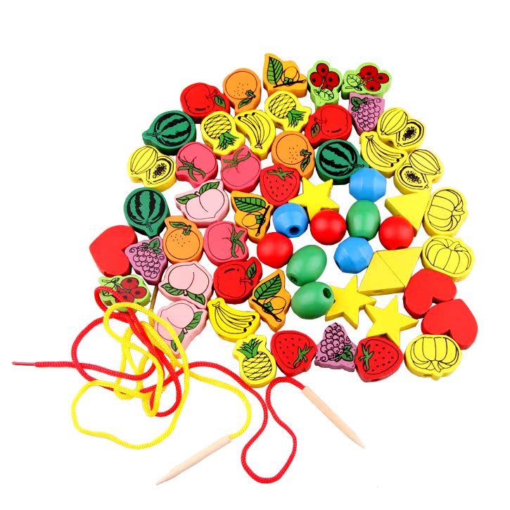 儿童串珠绕珠玩具35粒