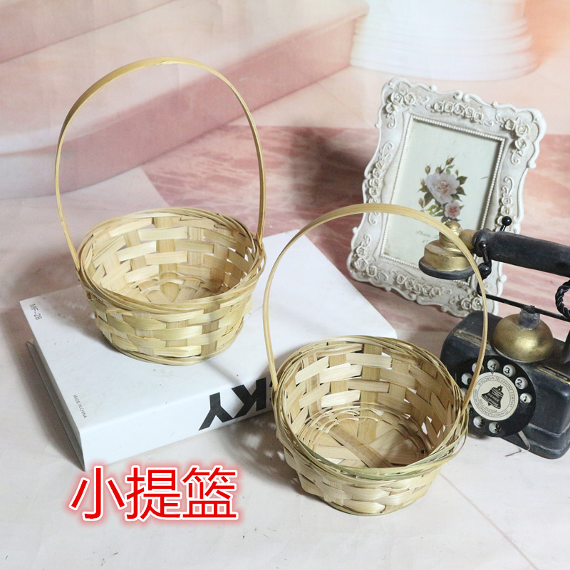 Straw Rattan Countryside portable Flower basket Fresh flower basket Fruits Basket dance prop Candy box Wedding baskets wholesalein the Home accessories , Vase/Flower/Artificial flowers/Imitation jewelry , Flower/Vase , Baskets category - from Buy2taobao.com to provide professional Taobao agent buy service