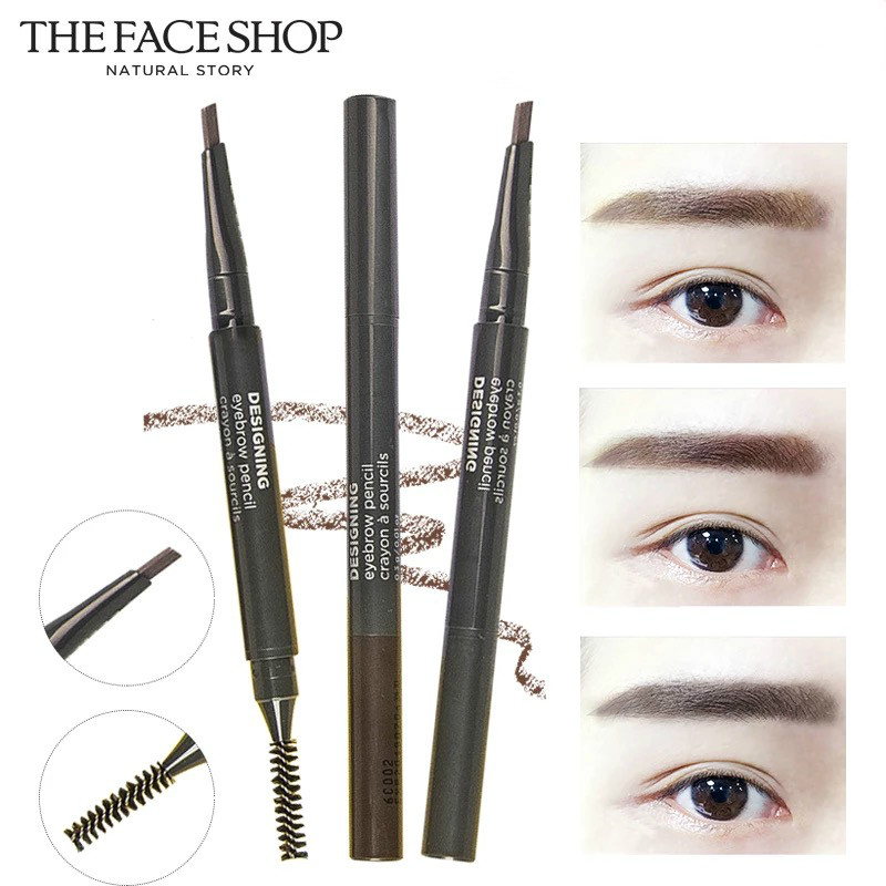 The Face Shop/菲诗小铺精致自动眉笔2支装 初学者 一字眉 不晕染在类目 彩妆/香水/美妆工具, 眉笔/眉粉/眉膏中 - 来自Buy2taobao.com提供专业的淘宝代购服务