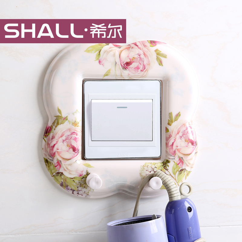 SHALL/希尔 欧式开关贴 创意开关保护套墙壁贴进门钥匙衣服挂钩在类目 收纳整理, 家庭防尘用具, 开关防尘贴中 - 来自Buy2taobao.com提供专业的淘宝代购服务