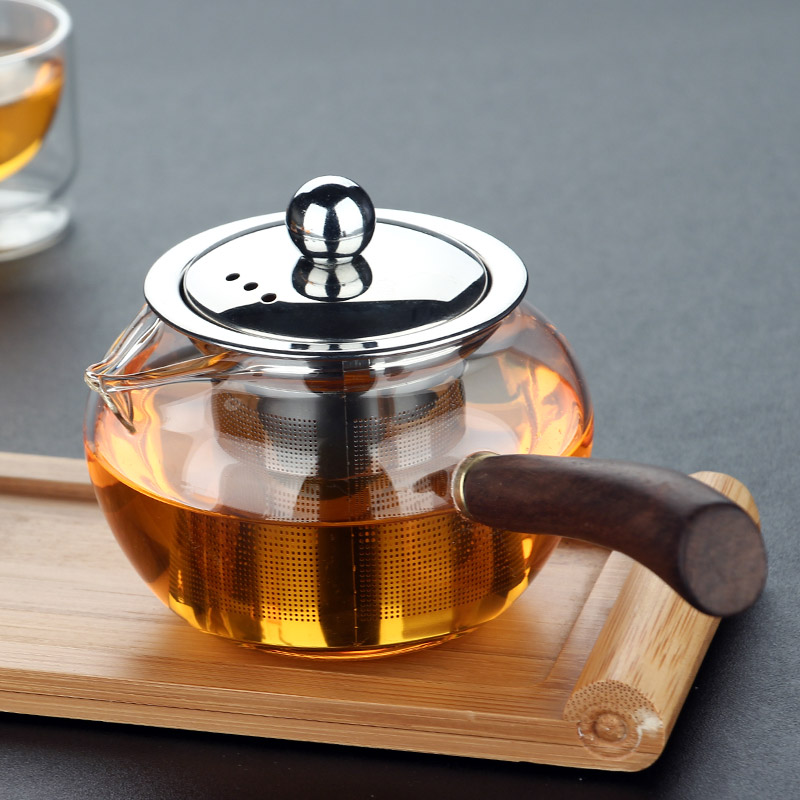 班唯茶具 玻璃小茶壶加厚耐高温不锈钢过滤红茶泡实木侧把冲茶器在类目 餐饮具, 茶具, 茶壶中 - 来自Buy2taobao.com提供专业的淘宝代购服务