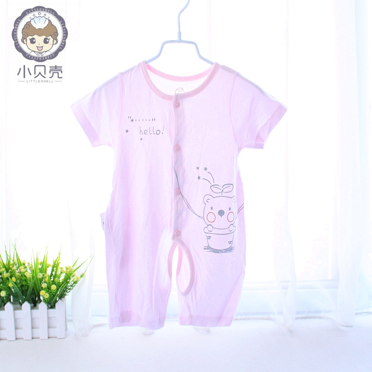特价小贝壳婴儿短袖连体衣夏季新生幼儿衣服哈衣薄宝宝半袖爬服在类目 童装/婴儿装/亲子装, 连身衣/爬服/哈衣中 - 来自Buy2taobao.com提供专业的淘宝代购服务