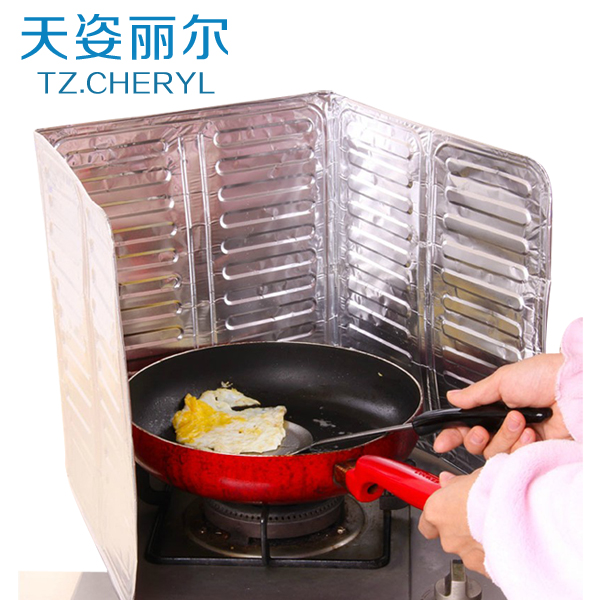 日本进口灶台防油挡板烹饪炒菜铝箔隔油纸厨房用具防油溅隔热板 日本进口灶台防油挡板烹饪炒菜铝箔隔油纸厨房用具防油溅隔热板