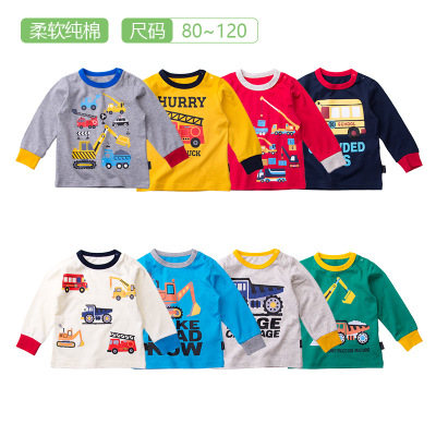 千趣家新款男宝长袖卫衣纯棉小童打底衫肩扣套头衫春款汽车图案批|msdalam kategori Kanak-kanak/Bayi/Keluarga dipasang, sweater/Fleece - dari Buy2taobao.com untuk memberikan perkhidmatan ejen Taobao profesional membeli