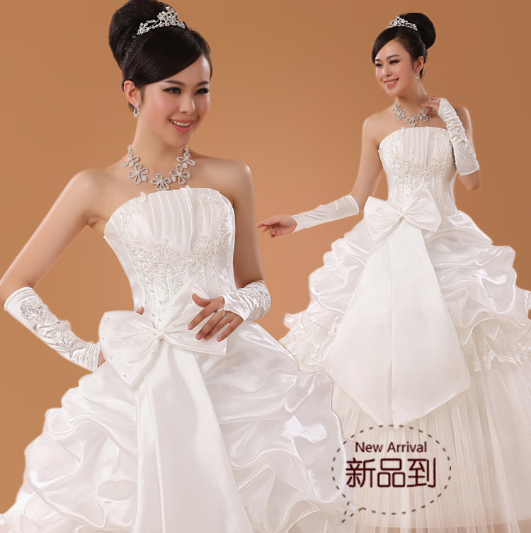 2013春夏新款婚纱礼服 时尚韩版公主抹胸齐地蓬蓬婚纱214 2013春夏新款婚纱礼服 时尚韩版公主抹胸齐地蓬蓬婚纱214