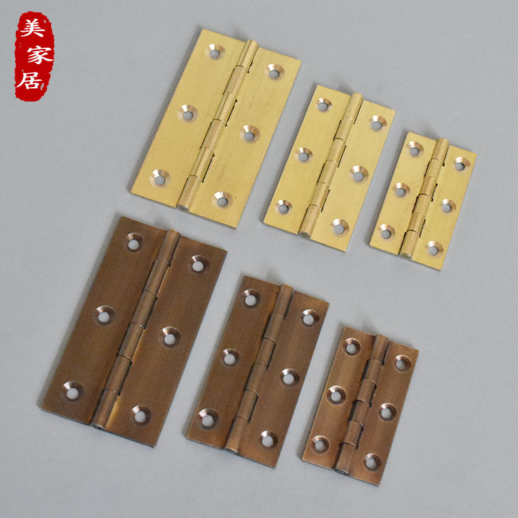 中式纯铜合页仿古家具衣柜橱柜门铰链全铜明装暗装门窗木箱子折页|msdalam kategori bahan binaan asas, Home Hardware, Furniture Hardware, hinge - dari Buy2taobao.com untuk memberikan perkhidmatan ejen Taobao profesional membeli