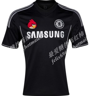 极品泰版切尔西第二客场黑色短袖足球服 车仔