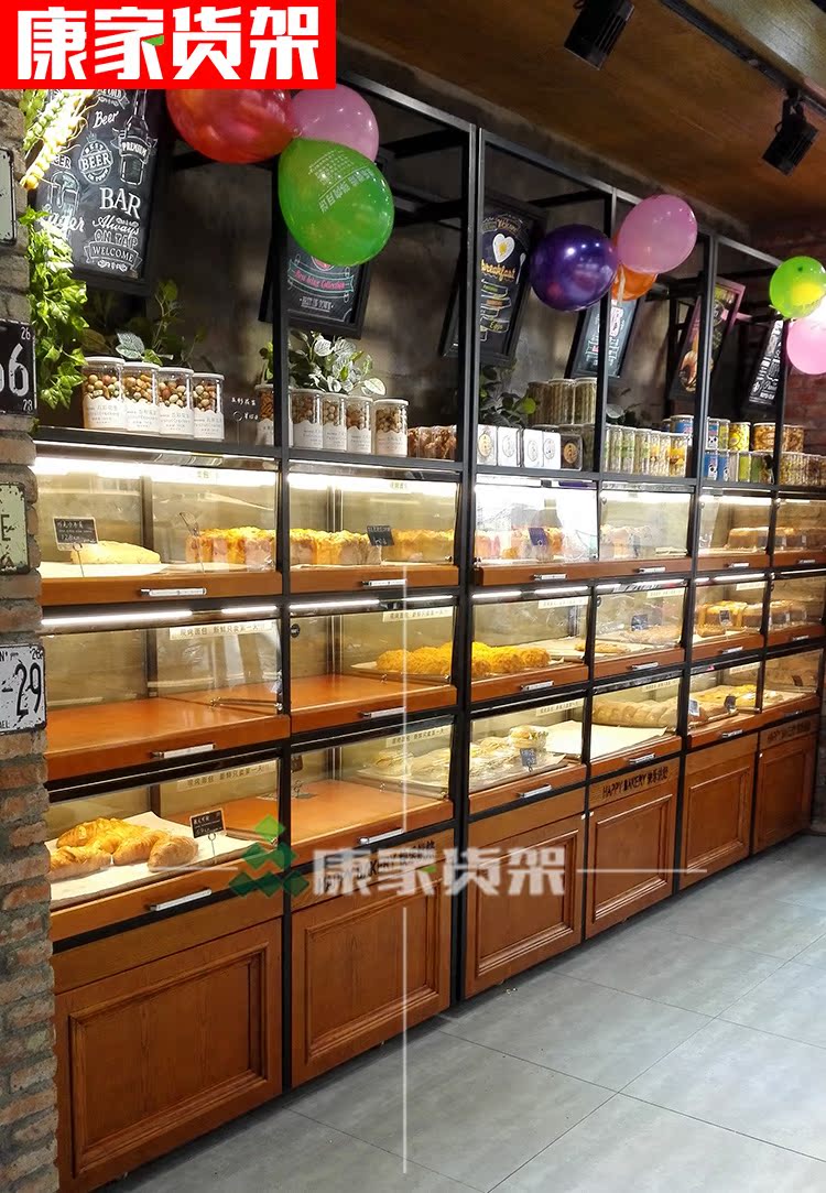 2019实木烤漆面包边岛展示柜面包柜饼干柜蛋糕店面包展柜边柜铁艺|ruв категории коммерческий/офисная мебель, полки/витрина, хлеб стойка - от Buy2taobao.com для оказания профессиональной услуги покупки агента Taobao
