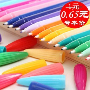  【特价不包邮】韩国文具 慕娜美monami3000 小清新彩色水性笔24色