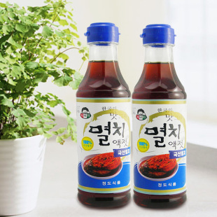  韩国泡菜专用鱼露 正宗地道泡菜材料 小伙子鱼露正品500g售辣椒粉