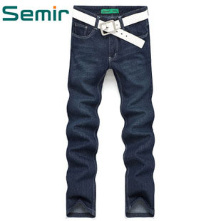 春秋新款 Semir/森马正品 男士时尚休闲牛仔长裤 时尚直筒裤