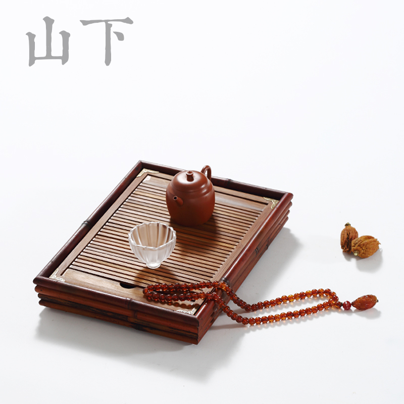 原创烟熏竹制茶盘储水式功夫茶具干湿泡简约茶海家用手工蓄水茶台|msdalam kategori pinggan mangkuk, set teh, dulang teh - dari Buy2taobao.com untuk memberikan perkhidmatan ejen Taobao profesional membeli