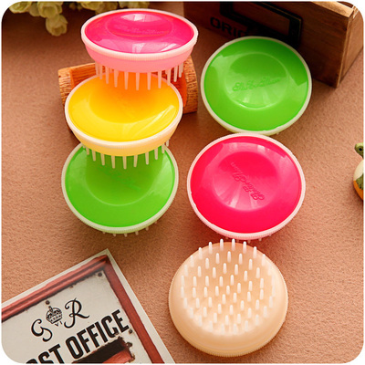 沐浴按摩用品洗头刷 头部按摩刷 创意家用塑料头部按摩器  按摩爪