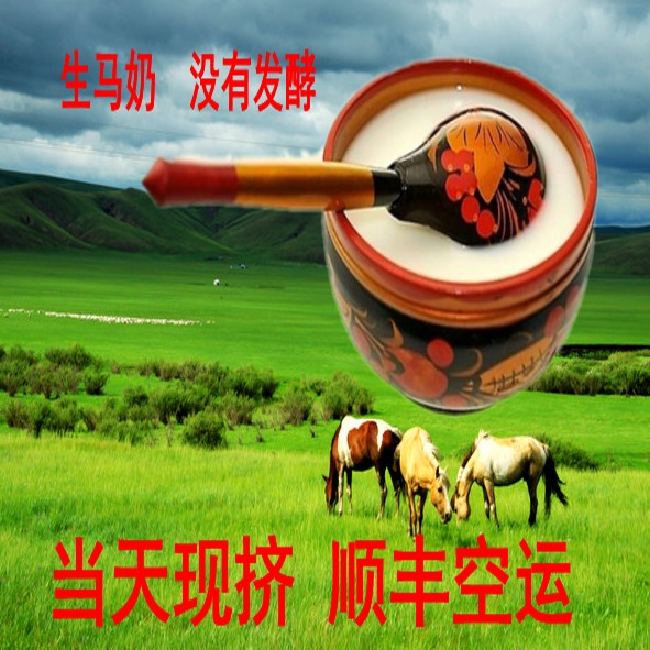 16斤没有发酵的鲜马奶 生马奶 当天现挤马奶原奶顺丰空运生鲜马奶|ruв категории Ручная работа, национальных меньшинств, в особенности ремесла, казак - от Buy2taobao.com для оказания профессиональной услуги покупки агента Taobao