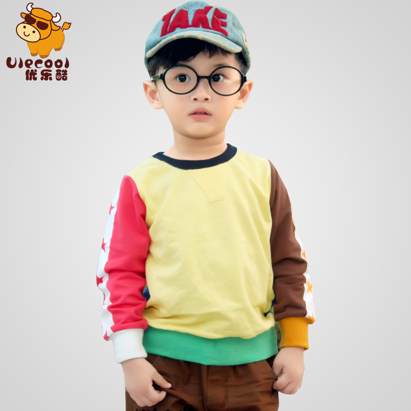 男女童长袖T恤全棉...