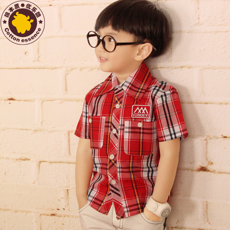 韩版男童衬衫大儿童...