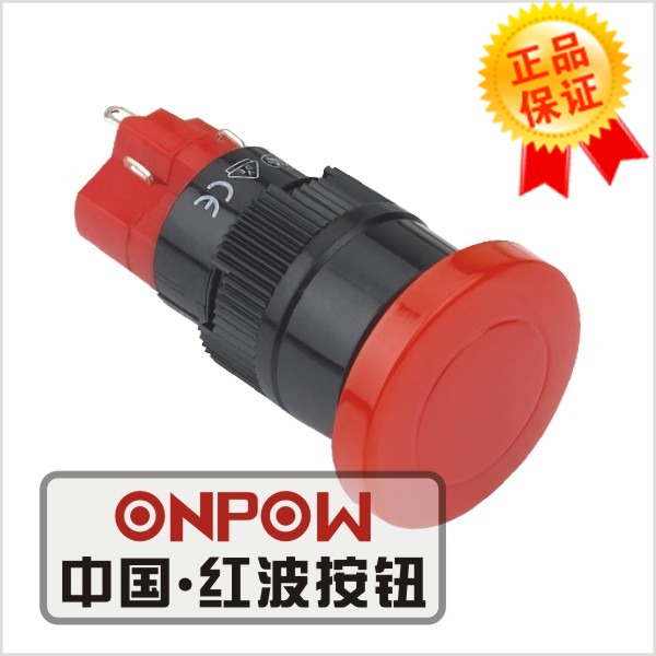 ONPOW中國紅波按鈕開關--16mm圓形蘑菇按鈕 LAS1M-11/△/▲在類目 五金/工具, 機電五金, 電池/電力配件中 - 來自Buy2taobao.com提供專業的淘寶代購服務