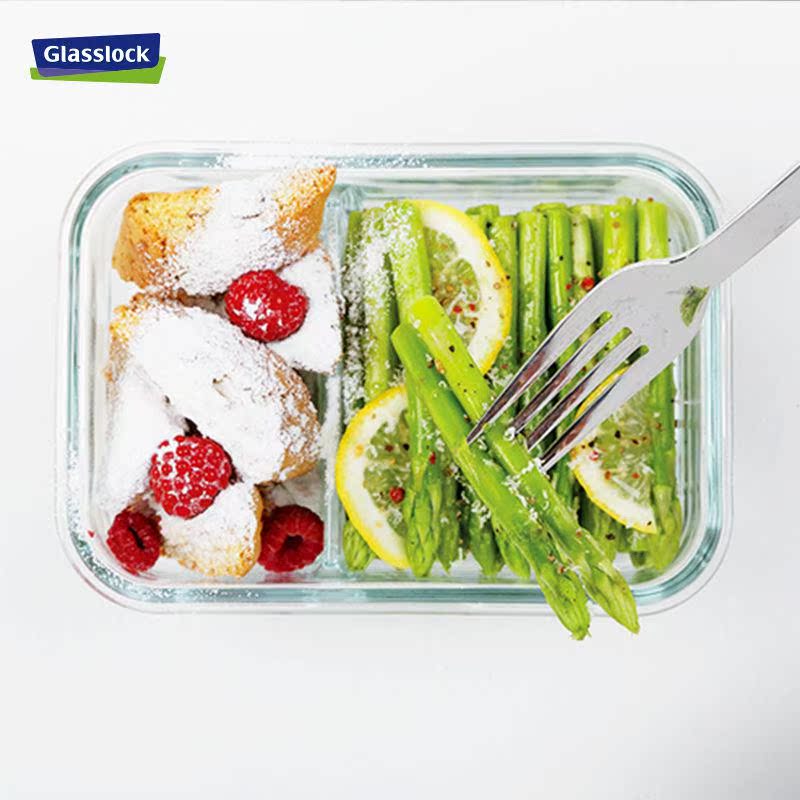 GLASSLOCK進口玻璃密封保鮮飯盒微波爐冷凍長方形分隔便當盒在類目 餐飲具, 保鮮容器/保鮮器皿, 保鮮盒中 - 來自Buy2taobao.com提供專業的淘寶代購服務