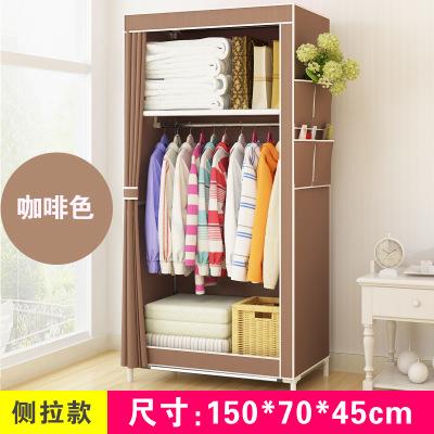 双人简约现代省空间衣柜组装布艺钢管钢架拼装组装经济型衣服柜子|msdalam kategori perabot kediaman, kabinet, almari pakaian mudah - dari Buy2taobao.com untuk memberikan perkhidmatan ejen Taobao profesional membeli