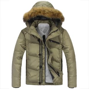  清仓换季甩卖正品新款吉普七匹狼同款男士羽绒服反季短款90%羽绒