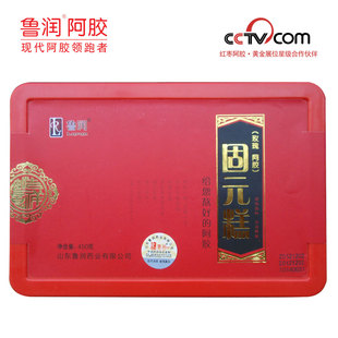  春季滋补 鲁润玫瑰阿胶固元膏 山东东阿特产阿胶 熬好的阿胶糕