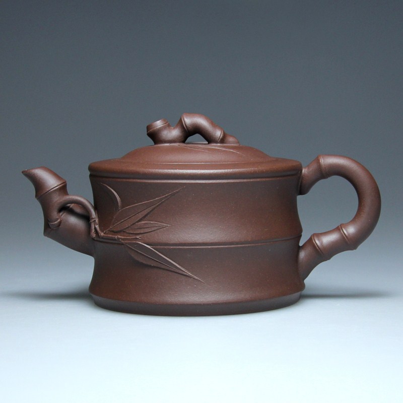 宜兴紫砂壶茶壶 名家吴海良250CC纯原矿黑墩头紫泥手工竹节竹段壶在类目 餐饮具, 茶具, 茶壶中 - 来自Buy2taobao.com提供专业的淘宝代购服务