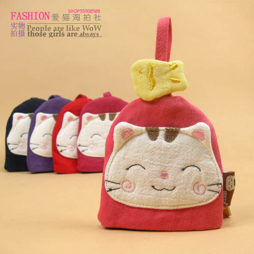 Korean Edition!beautiful!quality goods Allah cat Simplicity lovely Cartoon lady Cat key case Drawstring bag keyin the Leather/Lady bags/Men's bag, Wallets category - from Buy2taobao.com to provide professional Taobao agent buy service