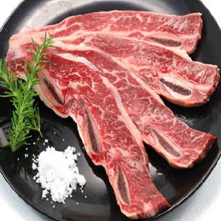  生鲜牛肉 美国 安格斯 进口牛仔骨  速冻牛排 极品肋骨 配送200g