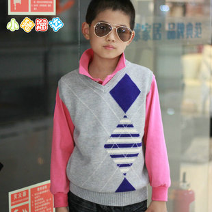 <em>背心马甲</em> 新款 小孩<em>毛线</em>针织毛衣羊毛衫 儿童大