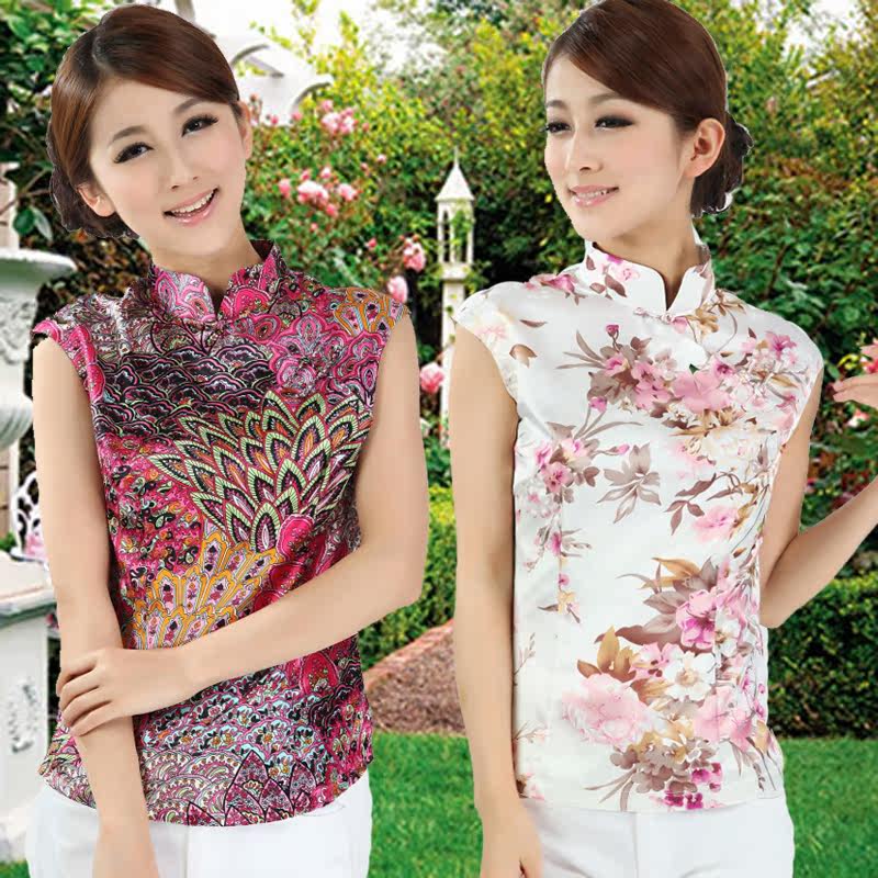 夏装 休闲<em>上衣</em>盘扣立领开襟民族风 <em>特价</em> 短袖 女