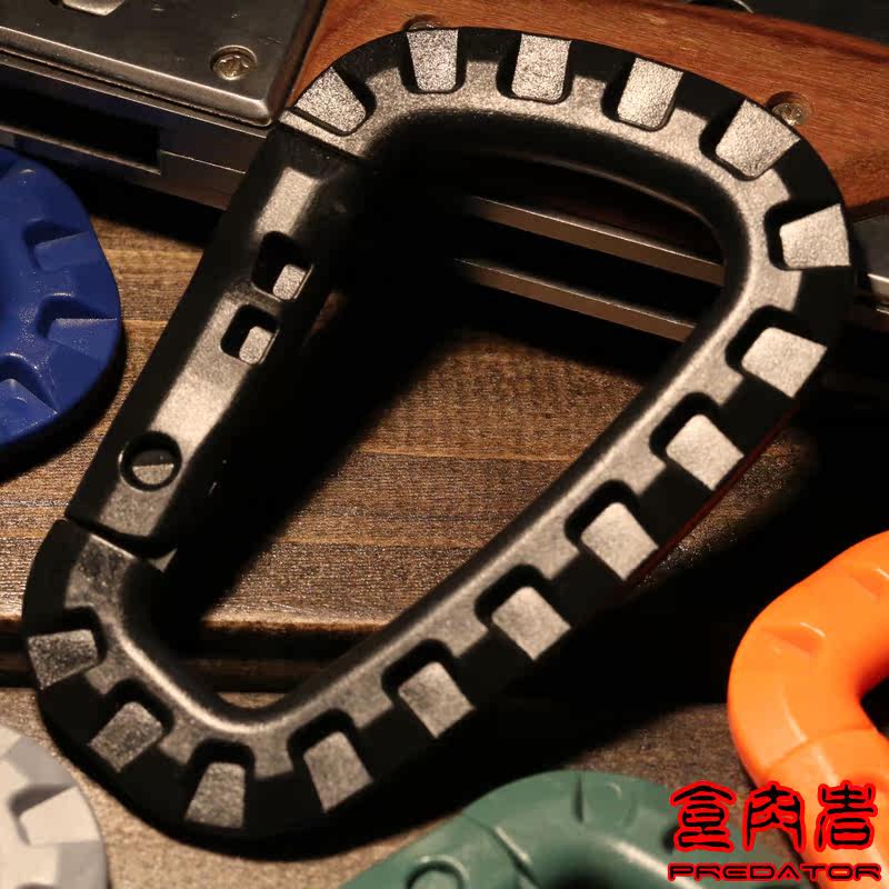 Medium d-lightweight tactical padlock QuickDraw carabiner key ring backpack buckle POM Delrin bearing 90Kg