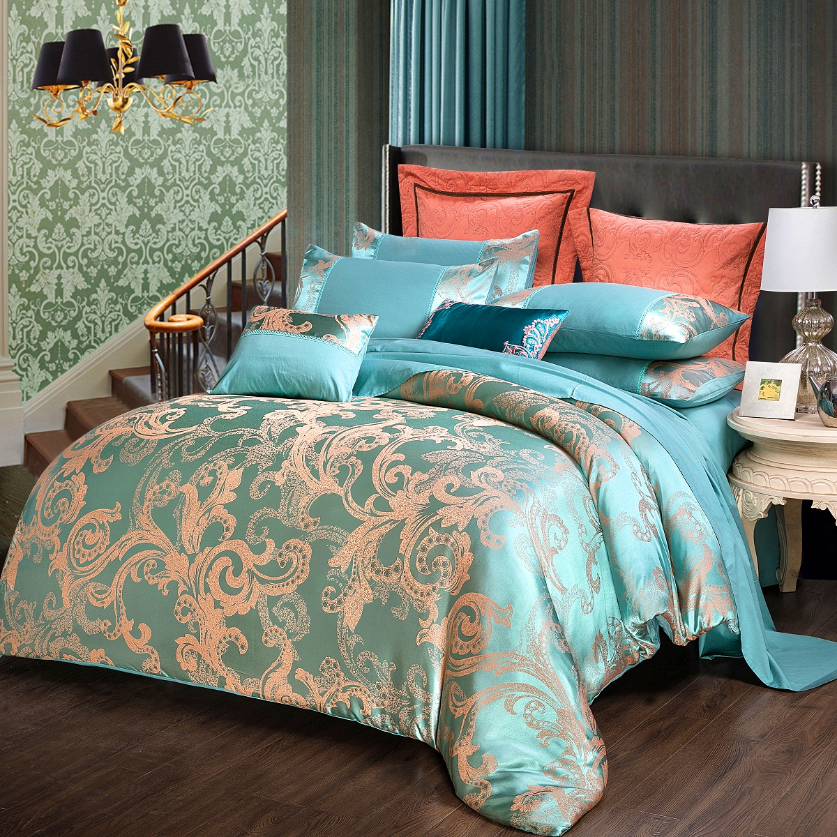 NTFA1-LP0119A00141 高档奢华提花简单款四件套|msdalam kategori seperai dan bantal, pakej peralatan tempat tidur/Sebuah keluarga empat/Keping kit - dari Buy2taobao.com untuk memberikan perkhidmatan ejen Taobao profesional membeli