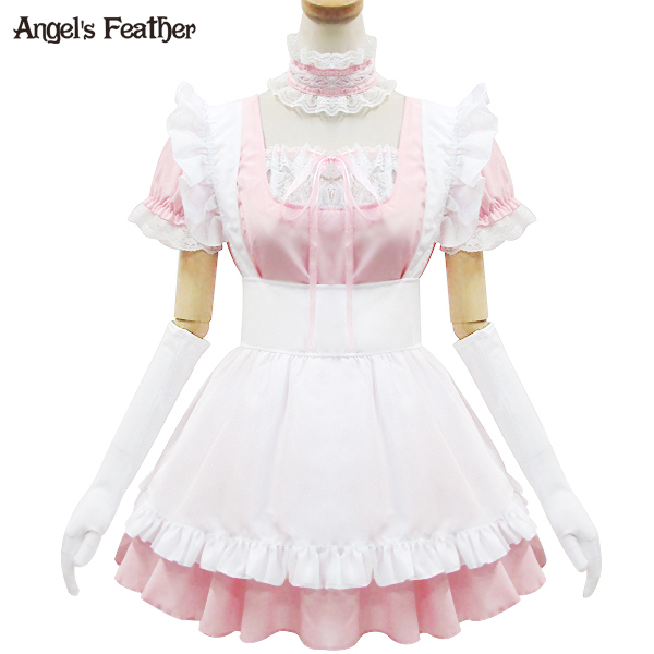 【Angel's Feather】限量日系超萌甜心粉红女仆装主题制服女佣服在类目 模玩/动漫/周边/cos/桌游, Cosplay服饰/道具/服务, Cosplay女装中 - 来自Buy2taobao.com提供专业的淘宝代购服务