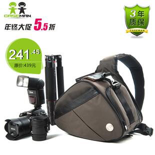  Caseman C08 卡斯曼 专业多功能摄影包5D2三角包相机包斜跨单肩包