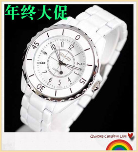  包邮时诺比情侣手表男士女韩国时尚学生时装表白色女表防水复古表