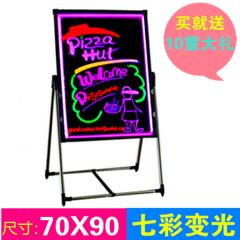 电子荧光板70x90led广告板写字板手写发光板荧光黑板广告牌展示牌|msdalam kategori Kamus elektronik/buku kertas elektronik/alat tulis, demonstrasi pengajaran/bekalan notis paparan, plat pendarfluor - dari Buy2taobao.com untuk memberikan perkhidmatan ejen Taobao profesional membeli