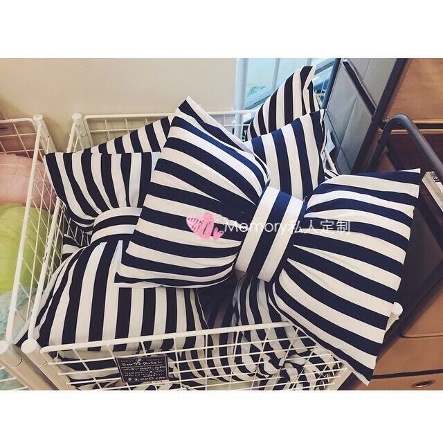 automobile Cushion Pillows stripe Bow Pillow Baby Soothing pillow ins Simple pillowin the Home Fabric , Pillow/Pillow category - from Buy2taobao.com to provide professional Taobao agent buy service