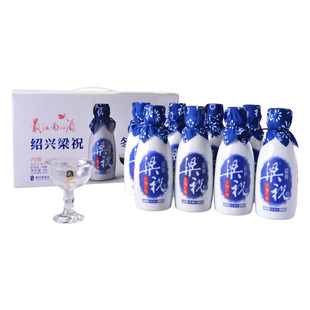  酒仙网 12度绍兴黄酒梁祝冬酿花雕陈香6 (350ml*8）