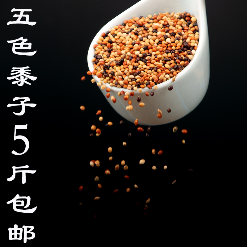 黑白红黄青五色黍子5种混合配鹦鹉饲料小型鸟类鸟食鸟粮 5斤包邮在类目 宠物/宠物食品及用品, 鸟类及用品, 鸟食中 - 来自Buy2taobao.com提供专业的淘宝代购服务
