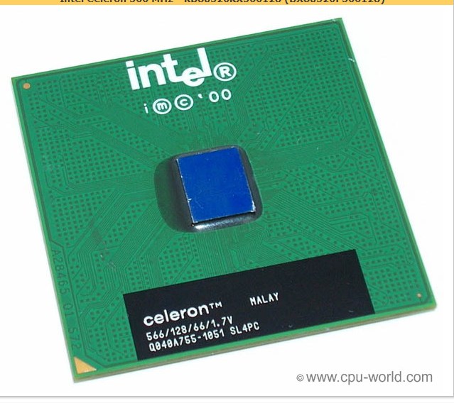 赛扬intel celeron 566/128/66 370针接口台式cpu sl5