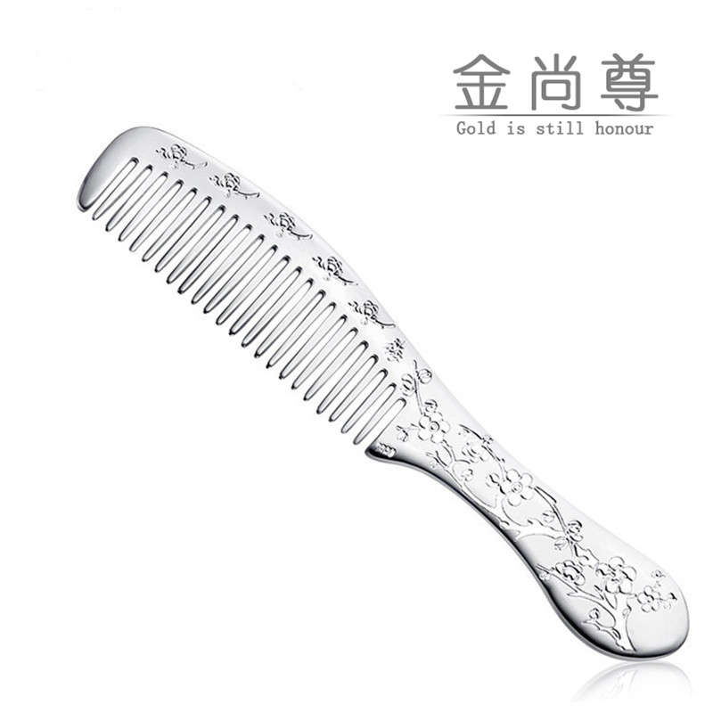 金尚尊 纯银990 梅花气节银梳子 纯银发梳手工实用收藏银礼品礼盒在类目 饰品/流行首饰/时尚饰品新, 摆件中 - 来自Buy2taobao.com提供专业的淘宝代购服务