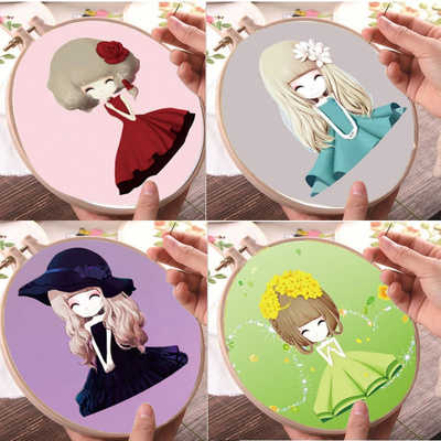 新款手工十字绣套件diy制作新手初学入门幼儿布艺刺绣挂画材料包